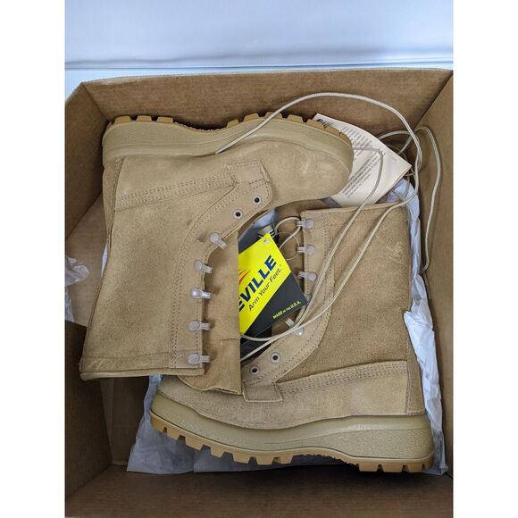 US Army Military Cold Wet boot Flight Combat Boots 4.5N‎ McRae New Desert Brown main image 5